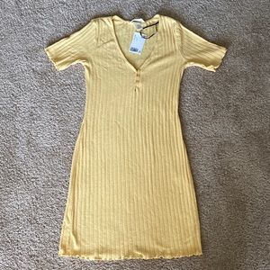 H&M Yellow Casual Dress S